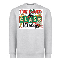 Heather Grey i've loved my class 100 days Heavyweight Sweatshirt - MaliasSmallBusiness