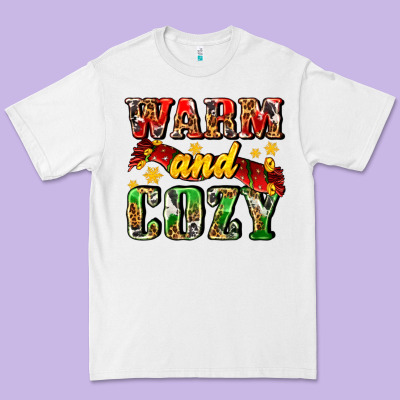 Warm And Cozy With Scarf Premium Tee Designed By Adodesignshop