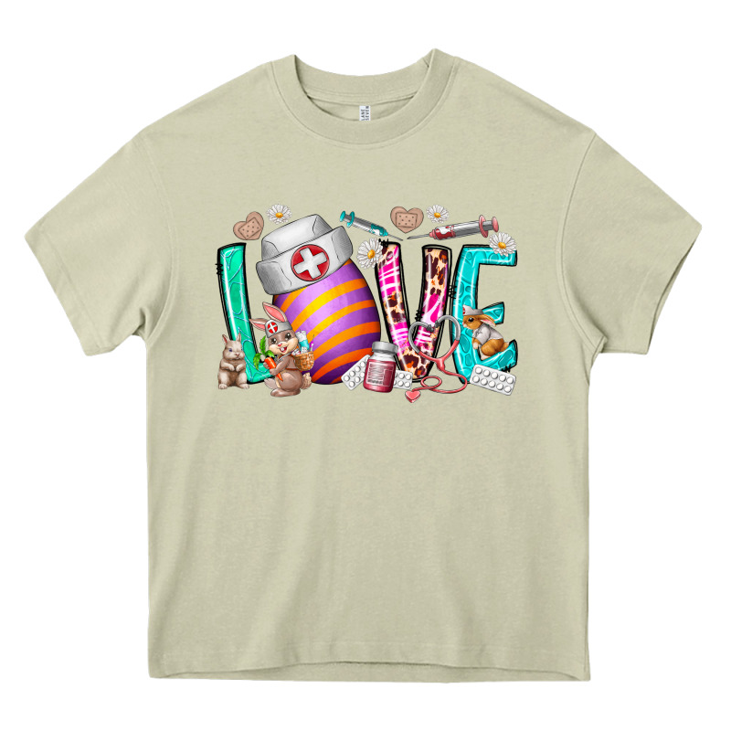 Love Easter Day Nurse Heavy Core Tee by RacoonDesign | Teevron