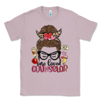 Lilac messy bun one loved counselor Classic Tee - MaliasSmallBusiness