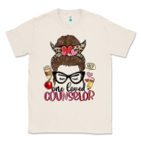 Natural messy bun one loved counselor Classic Tee - MaliasSmallBusiness