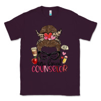 Plum messy bun one loved counselor Classic Tee - MaliasSmallBusiness