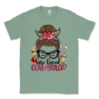 Sage messy bun one loved counselor Classic Tee - MaliasSmallBusiness