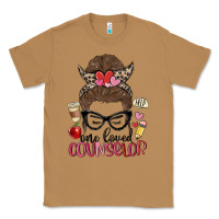 Toasted Coconut messy bun one loved counselor Classic Tee - MaliasSmallBusiness
