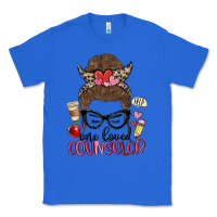 True Royal messy bun one loved counselor Classic Tee - MaliasSmallBusiness