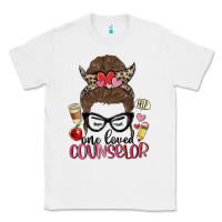 White messy bun one loved counselor Classic Tee - MaliasSmallBusiness