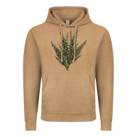 Vintage Camel Botanical Sagebrush Illustrations Vintage Hoodie - LillyAllenDesigns