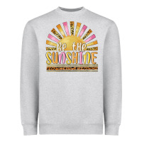 Heather Grey be the sunshine Heavyweight Sweatshirt - MaliasSmallBusiness