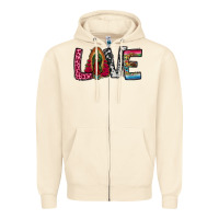 Sandshell our lady of guadalupe love Zipper Hoodie - Jasminsmagicworld