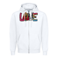 White our lady of guadalupe love Zipper Hoodie - Jasminsmagicworld