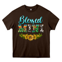 Chocolate Brown blessed mini Heavy Core Tee - BarkalooDesign
