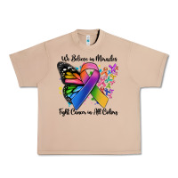 Burro we believe in miracles fight cancer in all colors Urban Heavy Tee - MaliasSmallBusiness