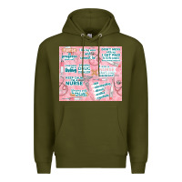 Army Green funny nurse Premium Hoodie - TumblerDesignByShophia