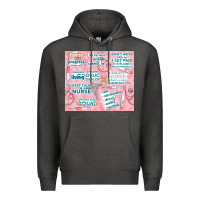 Charcoal Heather funny nurse Premium Hoodie - TumblerDesignByShophia