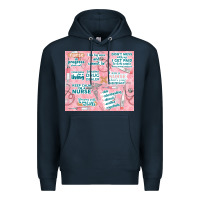 Navy funny nurse Premium Hoodie - TumblerDesignByShophia