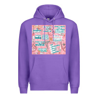 Purple funny nurse Premium Hoodie - TumblerDesignByShophia