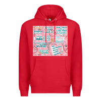 Red funny nurse Premium Hoodie - TumblerDesignByShophia