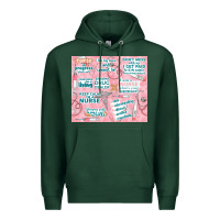 Sports Green funny nurse Premium Hoodie - TumblerDesignByShophia