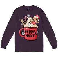 Plum merry and bright Long Sleeve Tee - MaliasSmallBusiness