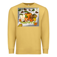 Antique Gold happy fall y'all teeth Premium Sweatshirt - TumblerDesignByShophia