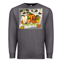Charcoal Heather happy fall y'all teeth Premium Sweatshirt - TumblerDesignByShophia