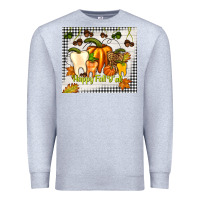 Heather Grey happy fall y'all teeth Premium Sweatshirt - TumblerDesignByShophia