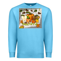 Ocean Blue happy fall y'all teeth Premium Sweatshirt - TumblerDesignByShophia