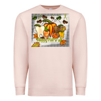 Pale Pink happy fall y'all teeth Premium Sweatshirt - TumblerDesignByShophia