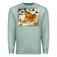 Seafoam happy fall y'all teeth Premium Sweatshirt - TumblerDesignByShophia