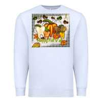 White happy fall y'all teeth Premium Sweatshirt - TumblerDesignByShophia