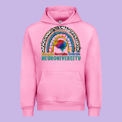 Recognize Normalize Embrace Neurodiversity Autism Urban Hoodie Designed By Fadigitalartstudio