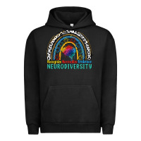 Pigment Black Recognize normalize embrace neurodiversity Autism Urban Hoodie - FaDigitalArtStudio