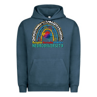 Pigment Midnight Navy Recognize normalize embrace neurodiversity Autism Urban Hoodie - FaDigitalArtStudio
