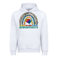 White Recognize normalize embrace neurodiversity Autism Urban Hoodie - FaDigitalArtStudio