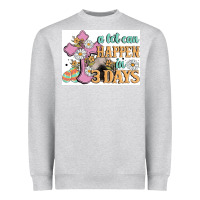 Heather Grey a lot can happen in 3 days Heavyweight Sweatshirt - MaliasSmallBusiness