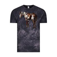 Cloud Black Mustang Horse Vintage Tee - LillyAllenDesigns