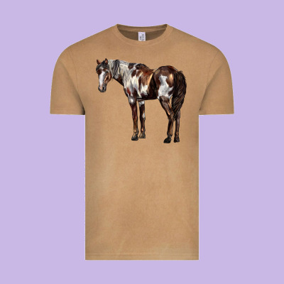 Mustang Horse Vintage Tee Designed By Lillyallendesigns