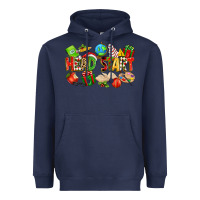 Navy christmas head start Heavyweight Hoodie - texasbilliewilder