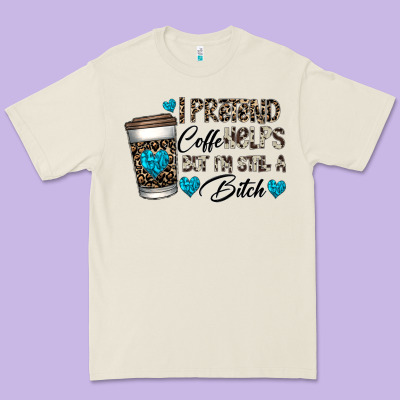 Coffee Premium Tee Designed By Cowhidedigitalart