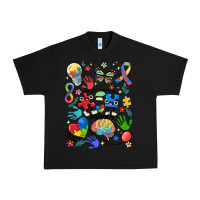 Black somebody's loud & proud autism mama Urban Heavy Tee - MaliasSmallBusiness