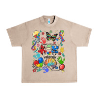 French Oak somebody's loud & proud autism mama Urban Heavy Tee - MaliasSmallBusiness