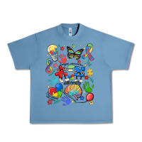 Pebble Blue somebody's loud & proud autism mama Urban Heavy Tee - MaliasSmallBusiness