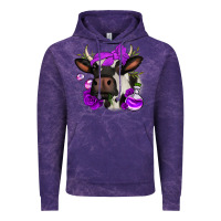 Cloud Purple halloween roses cow Vintage Hoodie - Jasminsmagicworld