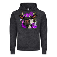 Vintage Black halloween roses cow Vintage Hoodie - Jasminsmagicworld