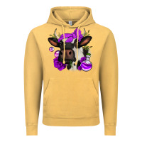 Vintage Mustard halloween roses cow Vintage Hoodie - Jasminsmagicworld