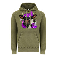 Vintage Olive halloween roses cow Vintage Hoodie - Jasminsmagicworld