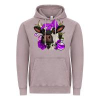 Vintage Zinc halloween roses cow Vintage Hoodie - Jasminsmagicworld