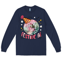 Navy festive af Long Sleeve Tee - MaliasSmallBusiness