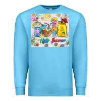 Ocean Blue hello summer coffee cups Premium Sweatshirt - TumblerDesignByShophia