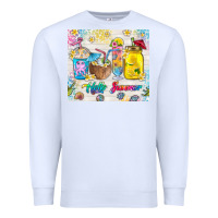 White hello summer coffee cups Premium Sweatshirt - TumblerDesignByShophia